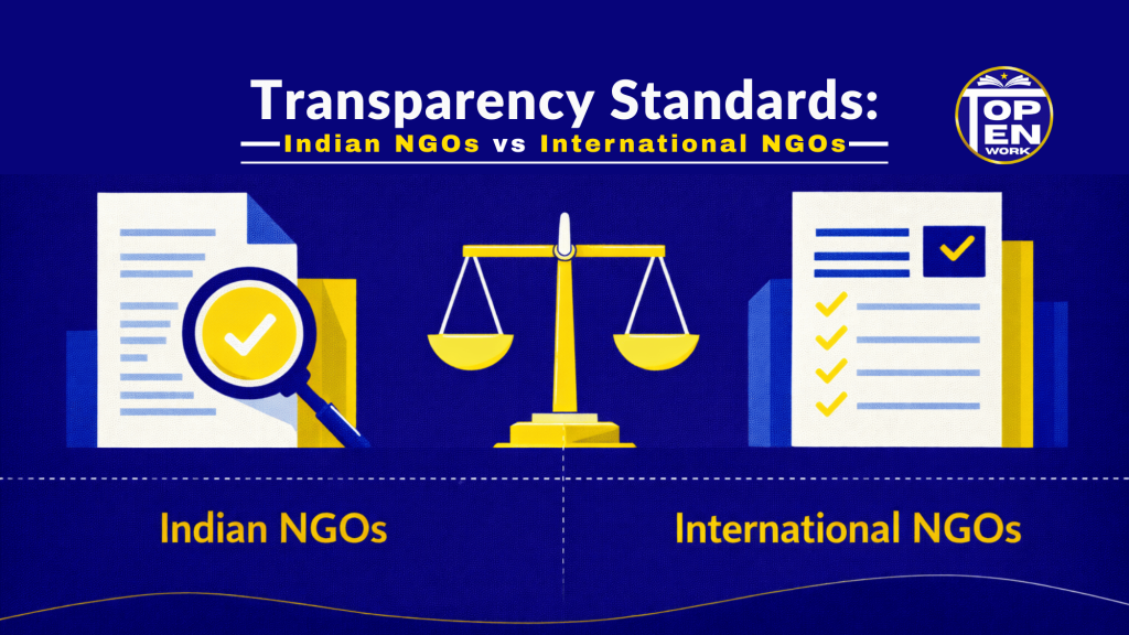 transparency standards of NGOs, transparency in NGO, top NGOs in India, Indian NGOs, international NGOs